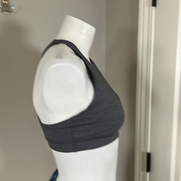 Lululemon Energy Bra High Neck Grey Lycra Lightweight Sz 8 - Picture 5 of 8